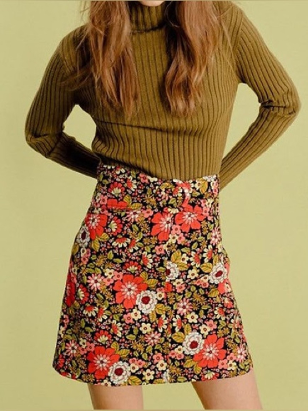 Molly Bracken Retro Floral Skirt